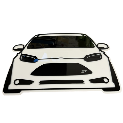 Willows World Car Wall Art- MK3 Focus ST Pre Facelift - Car Enhancements UK