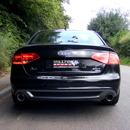 Milltek Sport - Cat Back Exhaust (Multiple Options) Audi A4 B8 2.0TFSI S Line (2WD and quattro Tiptronic-only) - Car Enhancements UK