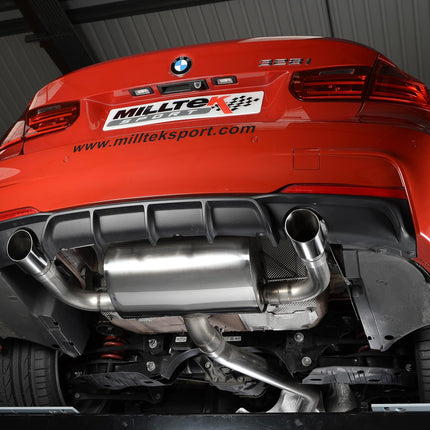 Milltek Sport - Cat Back Exhaust (Multiple Options) - BMW 3 Series 328i M Sport F30 - Car Enhancements UK