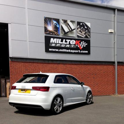 Milltek Sport - Cat Back Exhaust - Audi A3 8V 2.0TDI (Multiple Options) - Car Enhancements UK