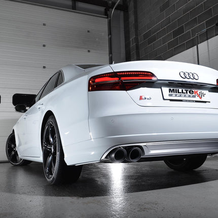 Milltek Sport - Cat Back Exhaust (Multiple Options) Audi S8 D4 - Car Enhancements UK