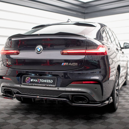 CENTRAL REAR SPLITTER (VERTICAL BARS) V.2 BMW X4 M-PACK G02 - Car Enhancements UK