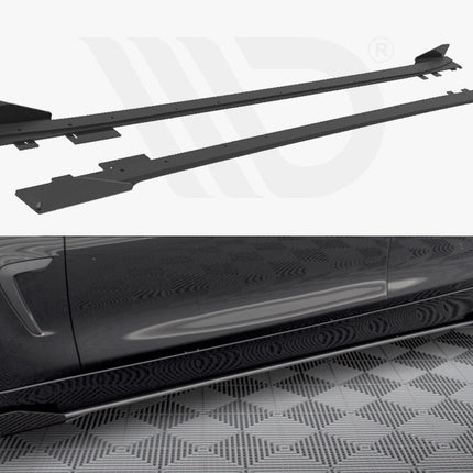 STREET PRO SIDE SKIRTS DIFFUSERS + FLAPS BMW 4 GRAN COUPE F36 - Car Enhancements UK