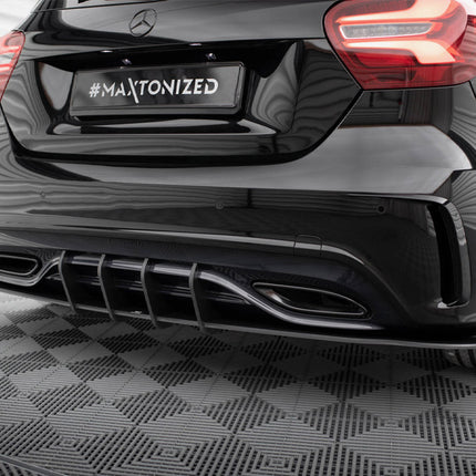 STREET PRO REAR DIFFUSER MERCEDES-BENZ A AMG-LINE W176 FACELIFT - Car Enhancements UK