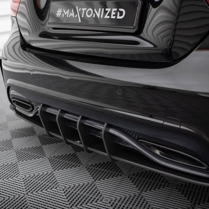 STREET PRO REAR DIFFUSER MERCEDES-BENZ A AMG-LINE W176 FACELIFT - Car Enhancements UK