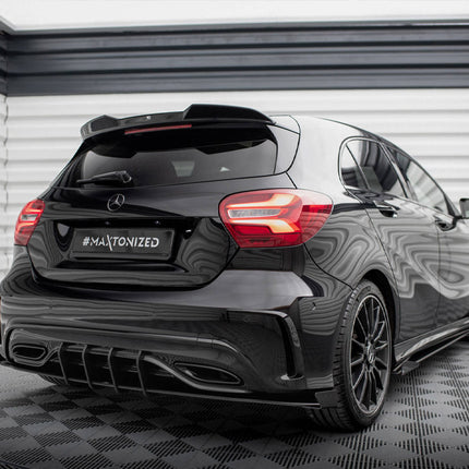 STREET PRO REAR DIFFUSER + FLAPS MERCEDES-BENZ A AMG-LINE W176 FACELIFT - Car Enhancements UK