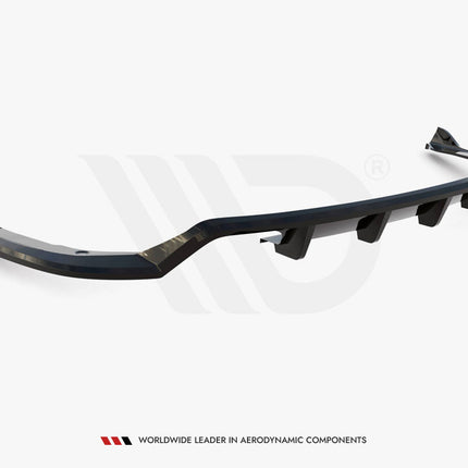 Maxton Design - Central Rear Splitter (Vertical Bars) BMW 4 Coupe / Gran Coupe / Cabrio M-Pack F32 / F36 / F33