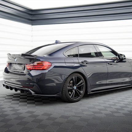 Maxton Design - Central Rear Splitter (Vertical Bars) BMW 4 Coupe / Gran Coupe / Cabrio M-Pack F32 / F36 / F33