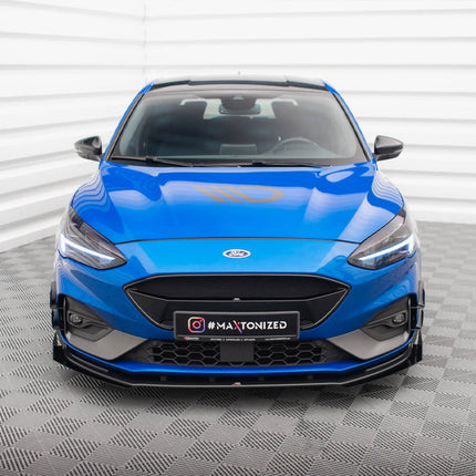 Street PRO Front Splitter + Flaps Ford Focus ST / ST-Line Mk4