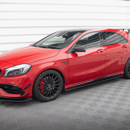 STREET PRO SIDE SKIRTS DIFFUSERS MERCEDES-BENZ A 45 AMG W176 FACELIFT - Car Enhancements UK