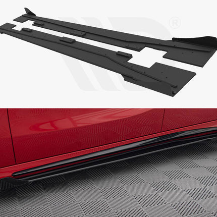 STREET PRO SIDE SKIRTS DIFFUSERS + FLAPS MERCEDES-BENZ A 45 AMG W176 FACELIFT - Car Enhancements UK