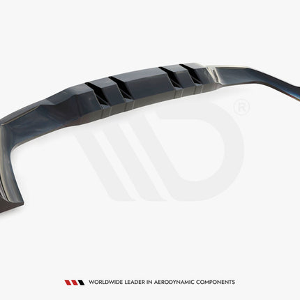 Central Rear Splitter (Vertical Bars) Mercedes-AMG A35 Hatchback W177 - Car Enhancements UK