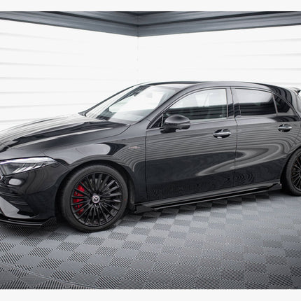 Maxton Design - Street PRO Side Skirts Diffusers + Flaps Mercedes-AMG A35 W177 Facelift