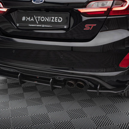 Maxton Design - STREET PRO REAR DIFFUSER(+FLAPS) FORD FIESTA MK8/8.5 ST (2018-2024)