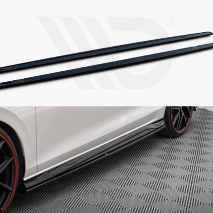 Maxton Design - Side Skirts Diffusers V.4 Volkswagen Golf GTI / GTE / GTI Clubsport / R-Line Mk8