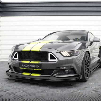 Maxton Design - Street PRO Front Splitter + Flaps Ford Mustang GT Mk6