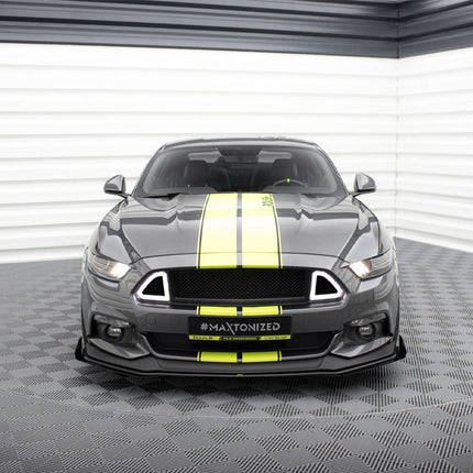 Maxton Design - Street PRO Front Splitter + Flaps Ford Mustang GT Mk6