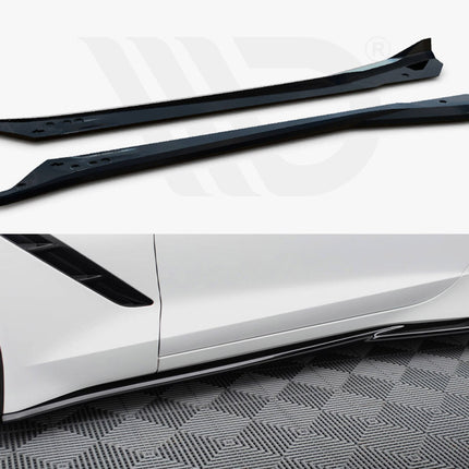 Maxton Design - Side Skirts Diffusers V.2 Chevrolet Corvette C7