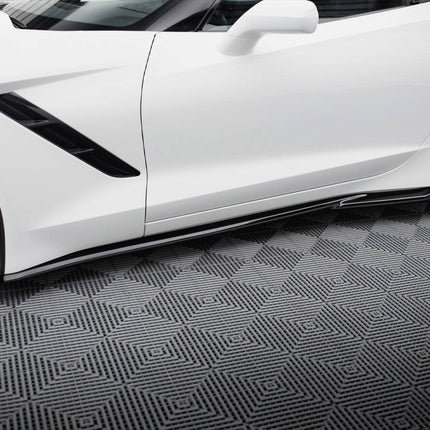 Maxton Design - Side Skirts Diffusers V.2 Chevrolet Corvette C7