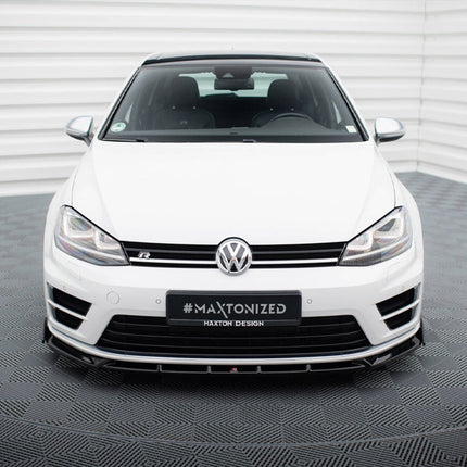 Maxton Design - Front Splitter V.5 + Flaps Volkswagen Golf R / R-Line Mk7