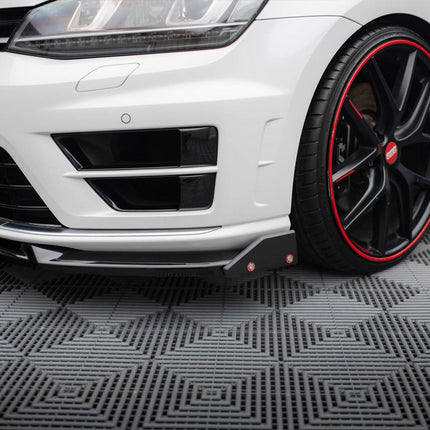 Maxton Design - Front Splitter V.5 + Flaps Volkswagen Golf R / R-Line Mk7