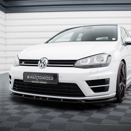 Maxton Design - Front Splitter V.5 Volkswagen Golf R / R-Line Mk7