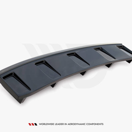 CENTRAL REAR SPLITTER AUDI A7 S-LINE (FACELIFT) (WITH VERTICAL BARS) (2014-2018) - Car Enhancements UK