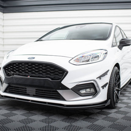 Maxton Design - FRONT SPLITTER V.4 + FLAPS FORD FIESTA ST / ST-LINE MK8/8.5