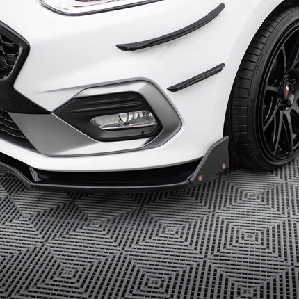 Maxton Design - FRONT SPLITTER V.4 + FLAPS FORD FIESTA ST / ST-LINE MK8/8.5