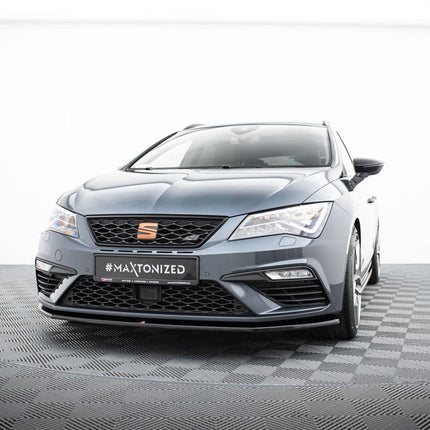 FRONT SPLITTER V4 SEAT LEON CUPRA/ FR MK3 FACELIFT (2017-2020) - Car Enhancements UK