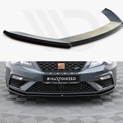 FRONT SPLITTER V4 SEAT LEON CUPRA/ FR MK3 FACELIFT (2017-2020) - Car Enhancements UK