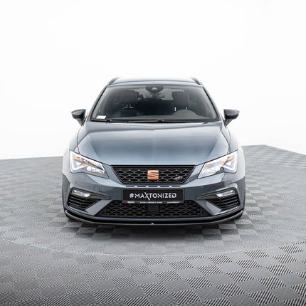 FRONT SPLITTER V4 SEAT LEON CUPRA/ FR MK3 FACELIFT (2017-2020) - Car Enhancements UK