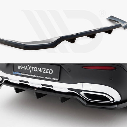 Maxton Design - Rear Splitter (Vertical Bars) Mercedes-Benz GLC Coupe AMG-Line C254