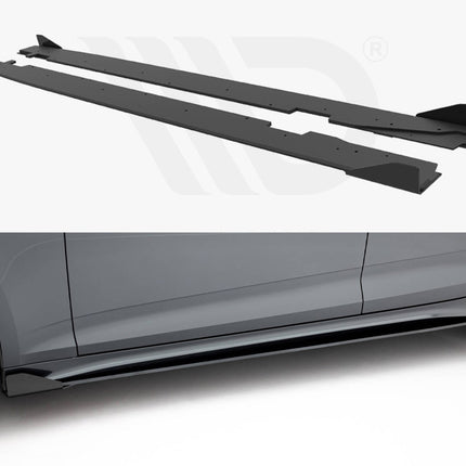 Street PRO Side Skirts Diffusers + Flaps Audi A5 Sportback F5 / B9 Facelift