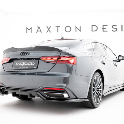 Maxton Design - Rear Splitter (Vertical Bars) Audi A5 F5 / B9 Facelift