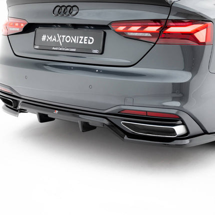 Maxton Design - Rear Splitter (Vertical Bars) Audi A5 F5 / B9 Facelift