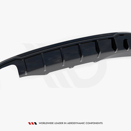 Maxton Design - Rear Valance Audi A4 B8 (Single side dual exhaust version)