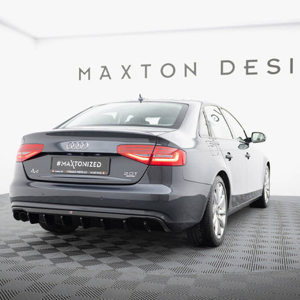 Maxton Design - Rear Valance Audi A4 B8 Facelift (Single side dual exhaust version)