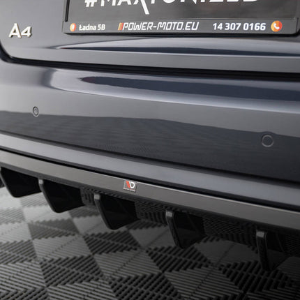 Maxton Design - Rear Valance Audi A4 B8 Facelift (Single side dual exhaust version)