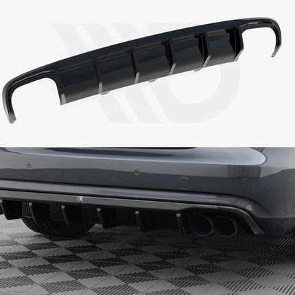 Maxton Design - Rear Valance Audi A4 B8 Facelift (Version with dual exhausts on both sides)