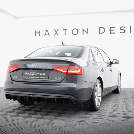 Maxton Design - Rear Valance Audi A4 B8 Facelift (Version with dual exhausts on both sides)