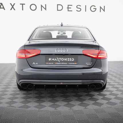 Maxton Design - Rear Valance Audi A4 B8 Facelift (Version with dual exhausts on both sides)