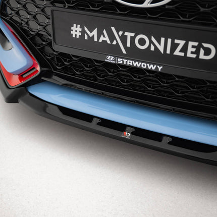 Maxton Design - Front Splitter V.2 Hyundai Veloster N Mk2