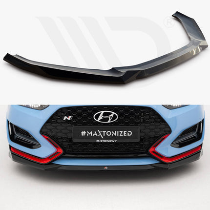 Maxton Design - Front Splitter V.1 Hyundai Veloster N Mk2