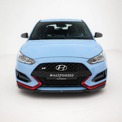 Maxton Design - Front Splitter V.1 Hyundai Veloster N Mk2