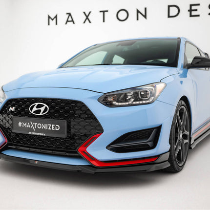 Maxton Design - Front Splitter V.1 Hyundai Veloster N Mk2