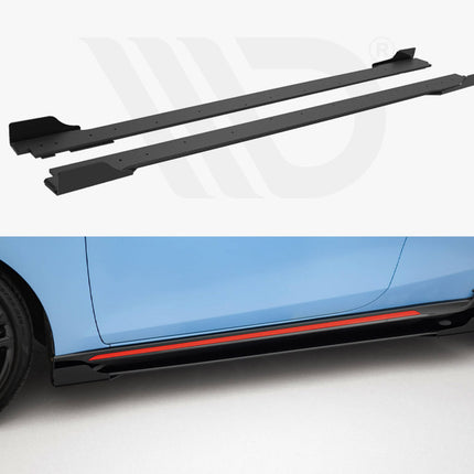 Street PRO Side Skirts Diffusers + Flaps Hyundai Veloster N Mk2