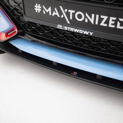 Maxton Design - Street PRO Front Splitter + Flaps Hyundai Veloster N Mk2