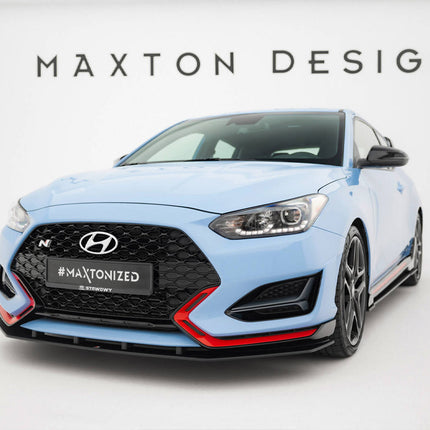 Maxton Design - Street PRO Front Splitter Hyundai Veloster N Mk2