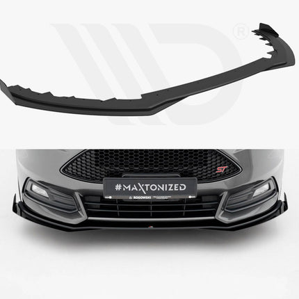 Maxton Design - Street PRO Front Splitter + Flaps Ford Focus ST Mk3 Facelift